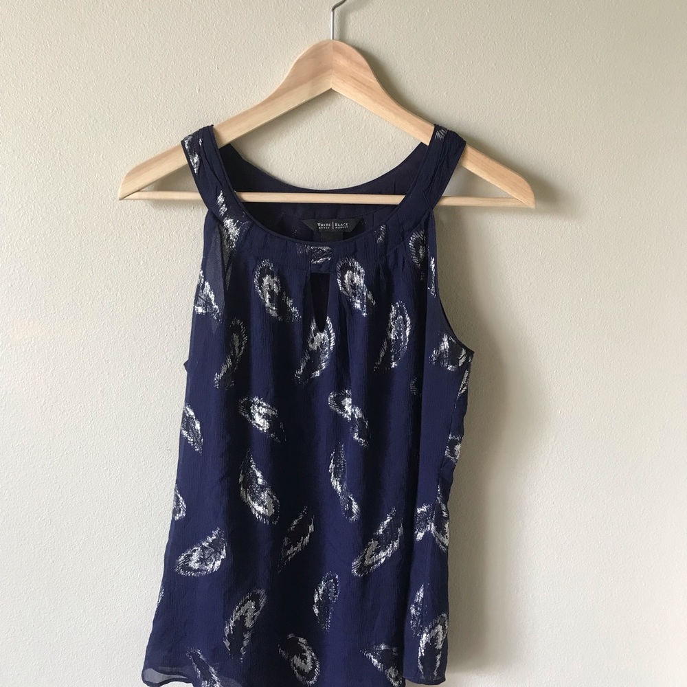 White House Black Market Silk Blouse
